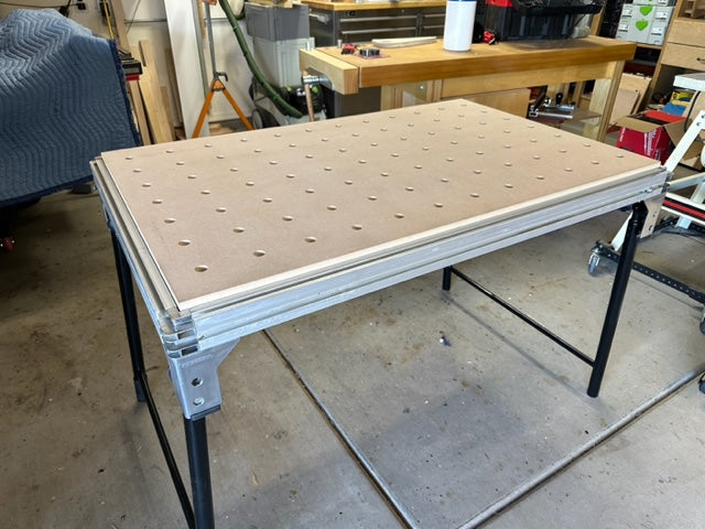 Trunkworks MFT 1080 Replacement Perforated MFT Top Compatible with Festool MFT1080 Tables - 3/4" Moisture-Resistant MDF