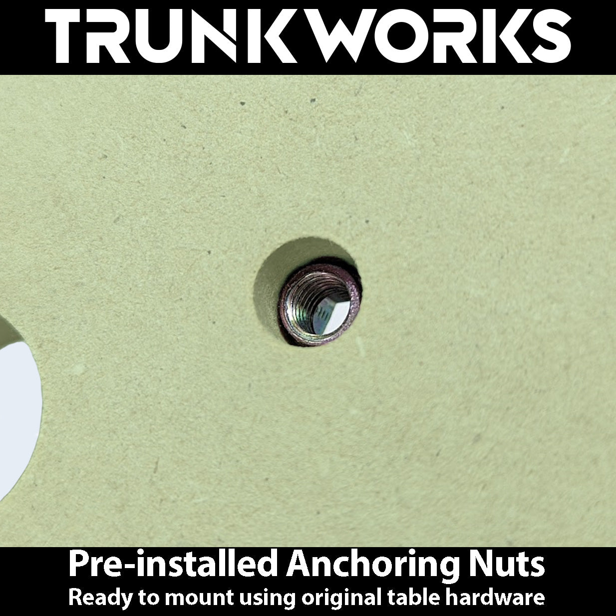 Trunkworks TSB/1 Extension Table Replacement Perforated MFT Top Compatible with Festool TSB1 Tables - 3/4" Moisture-Resistant MDF
