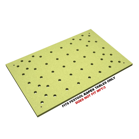 Trunkworks MDF Perforated Replacement MFT Top Compatible with Kapex 495465 Tables (Replaces Part Number 495464) - 3/4" Moisture-Resistant MDF