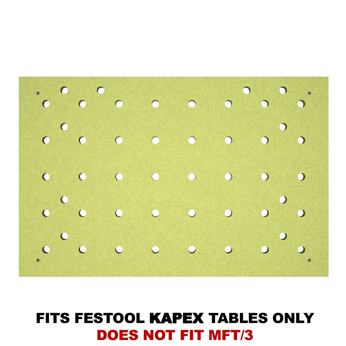 Trunkworks MDF Perforated Replacement MFT Top Compatible with Kapex 495465 Tables (Replaces Part Number 495464) - 3/4" Moisture-Resistant MDF